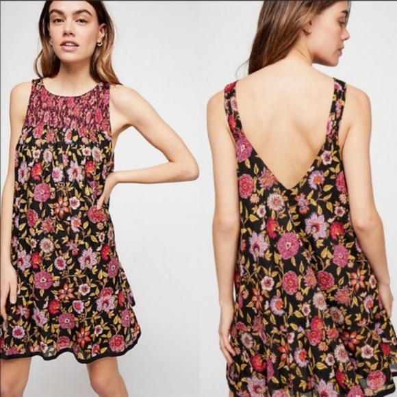 Free People Dresses & Skirts - Free People Oh Baby Floral Swing Dress Medium